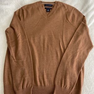 JCrew brown v-neck sweater